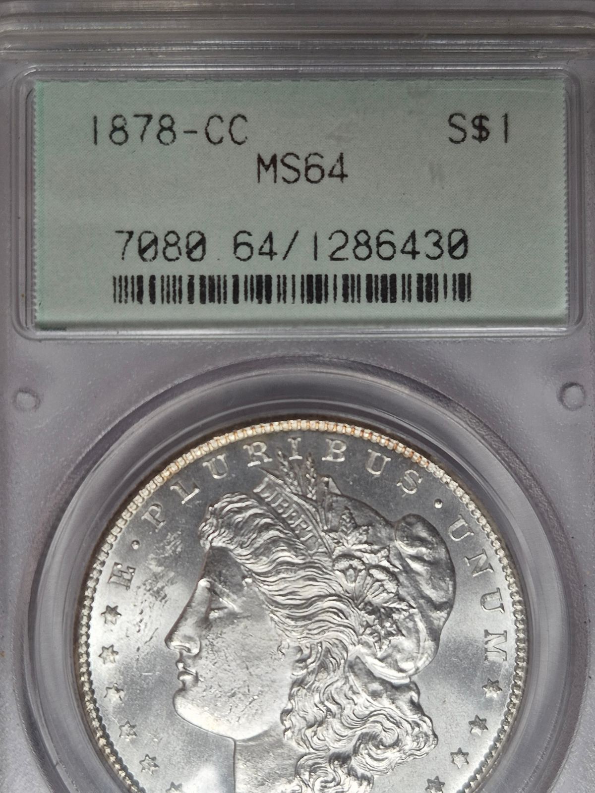 1878-CC-$1-Morgan-Dollar-#3---Not-In-A-Fake-TPG-Holder!